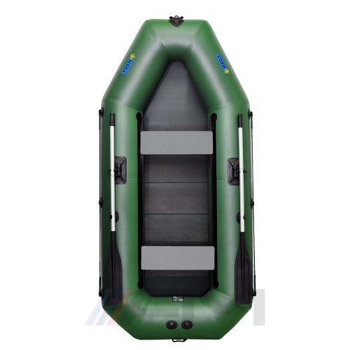 OMEGA - Надуваема гребна лодка с твърдо дъно 280 LS PS - зелена